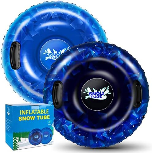 Snow Tube, WOLKEK 40 Inch 2Pack / 47 Inch 1Pack Snow Sled for Kids and Adult, Thickened Heavy Dut... | Amazon (US)