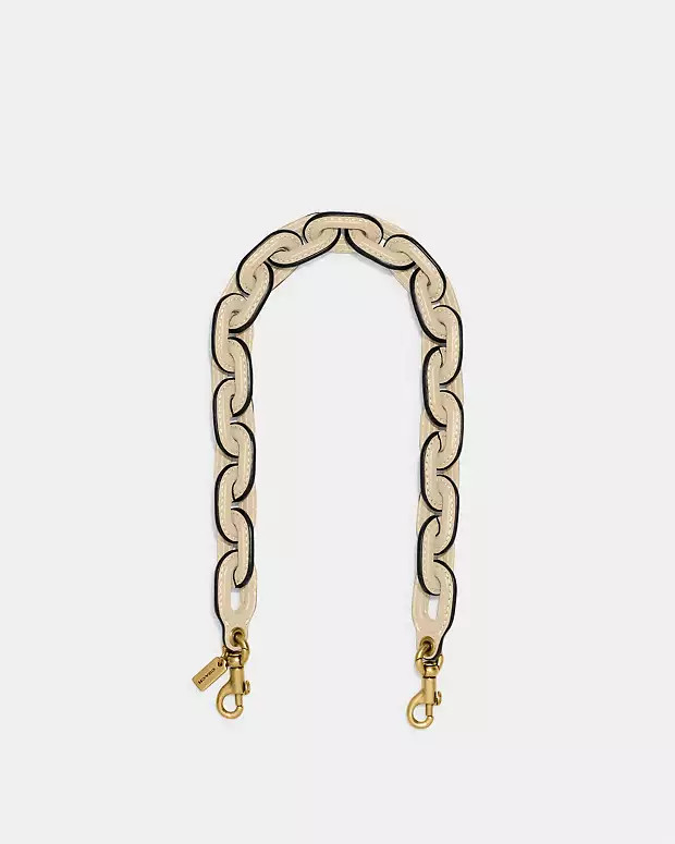 Leather Covered Short Chain Strap | Coach (US)