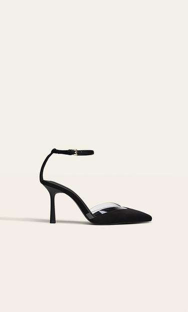 High-heel shoes with vinyl detail - Women's fashion | Stradivarius United Kingdom | Stradivarius (UK)