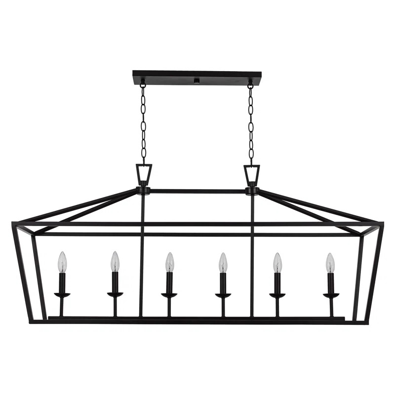 Carmen 6-Light Kitchen Island Linear Pendant | Wayfair North America