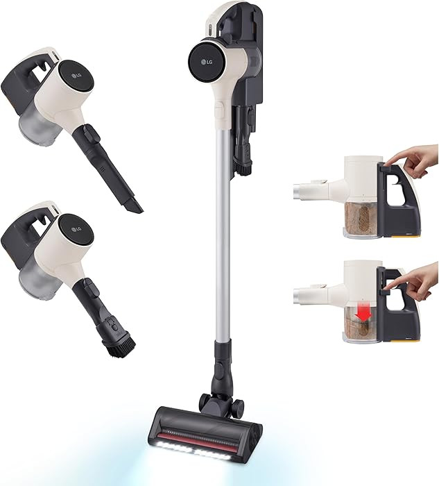 LG Cordzero Q3 Cordless Stick Vacuum Cleaner with Auto Multi-Surface Detect Dual Floor Max Lite N... | Amazon (US)