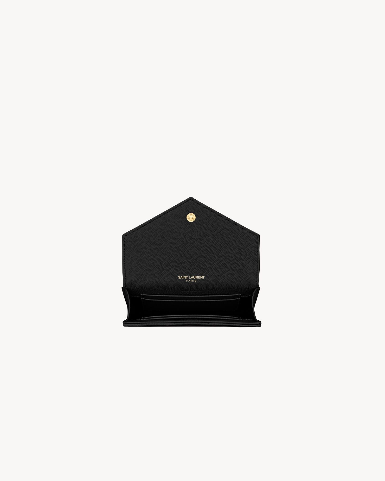 cassandre matelassé small envelope wallet in grain de poudre embossed leather | Saint Laurent Inc. (Global)
