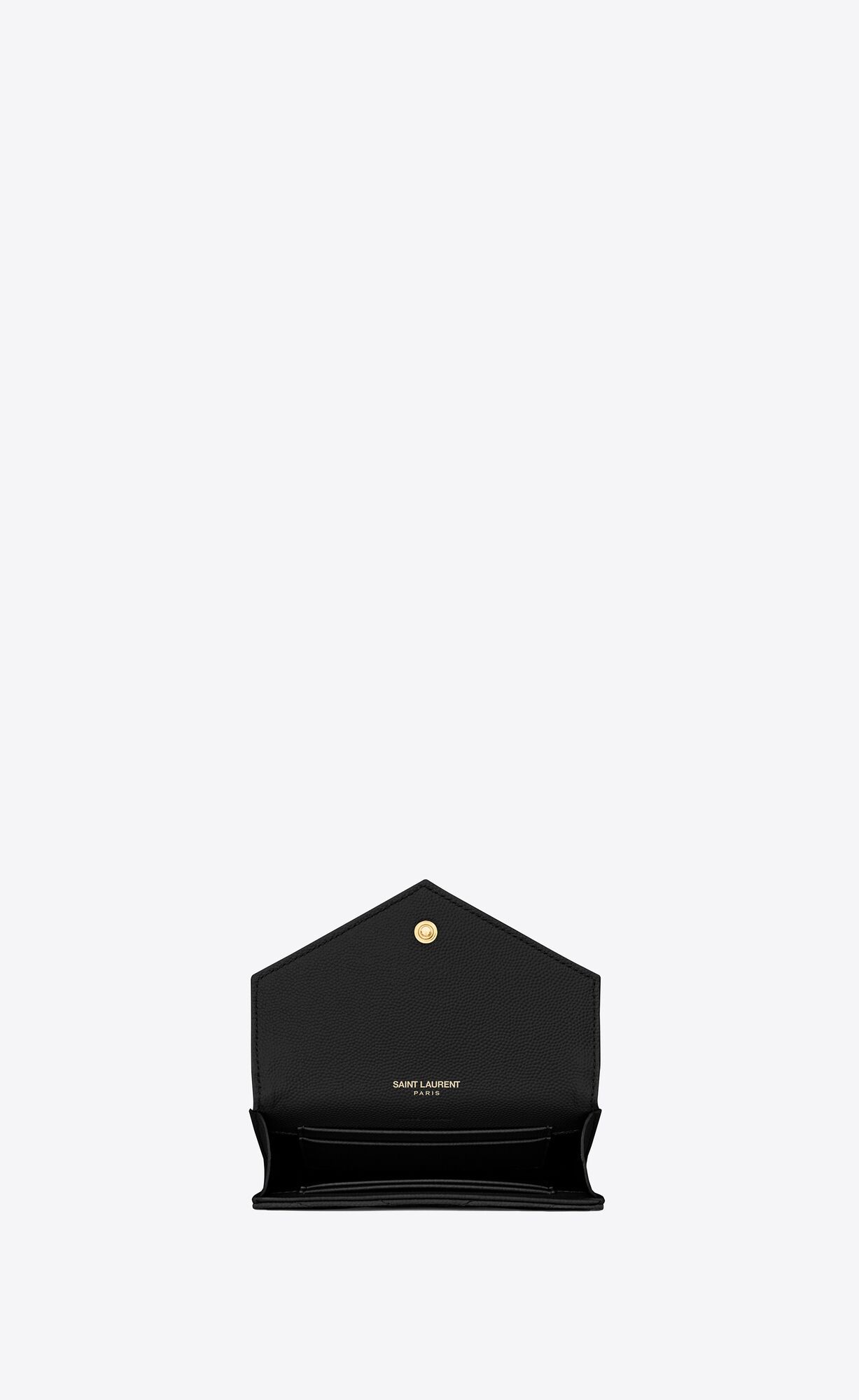 cassandre saint laurent matelassé small envelope wallet in grain de poudre embossed leather | Saint Laurent Inc. (Global)