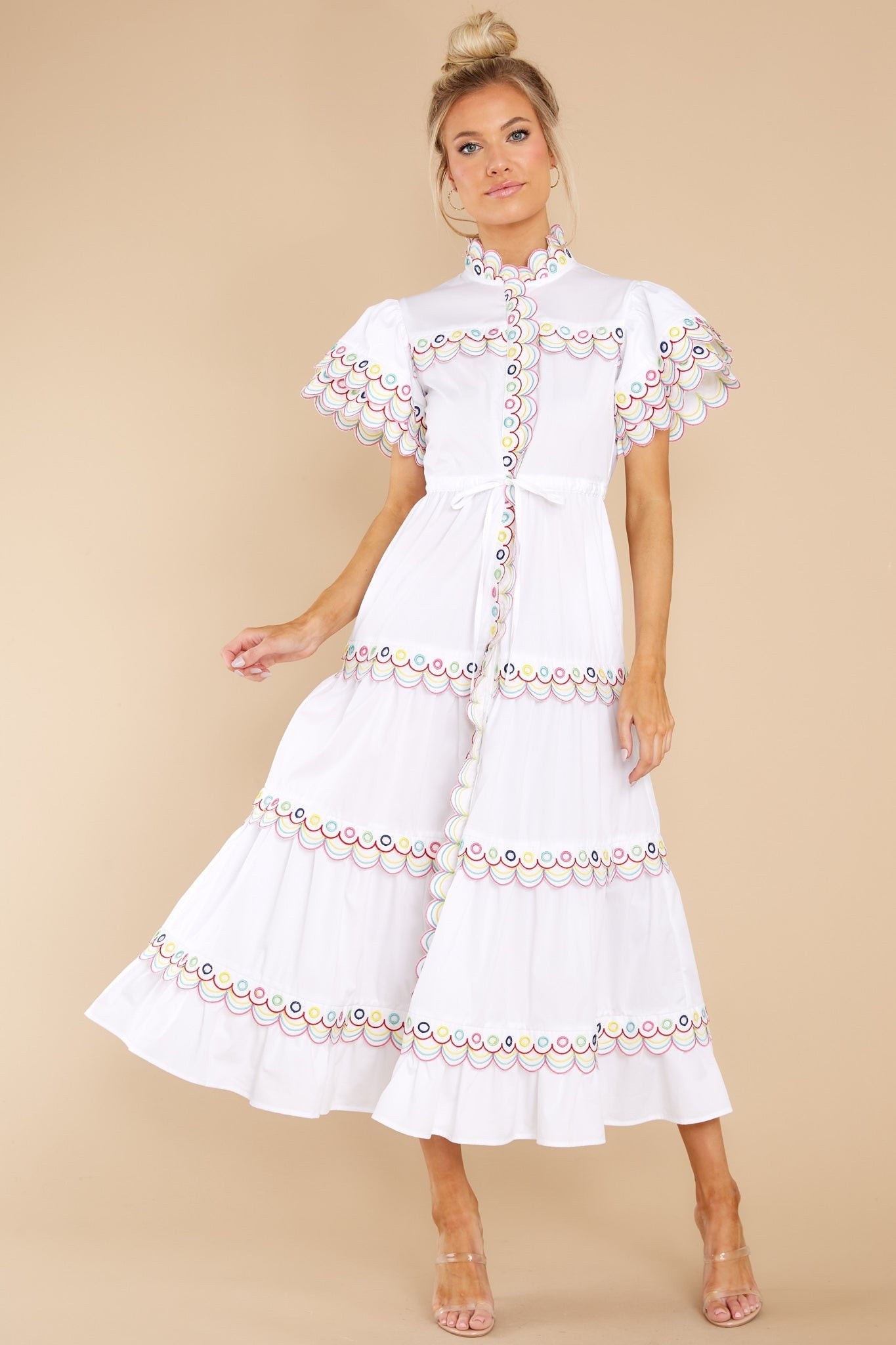 Malik White Dress | Red Dress 