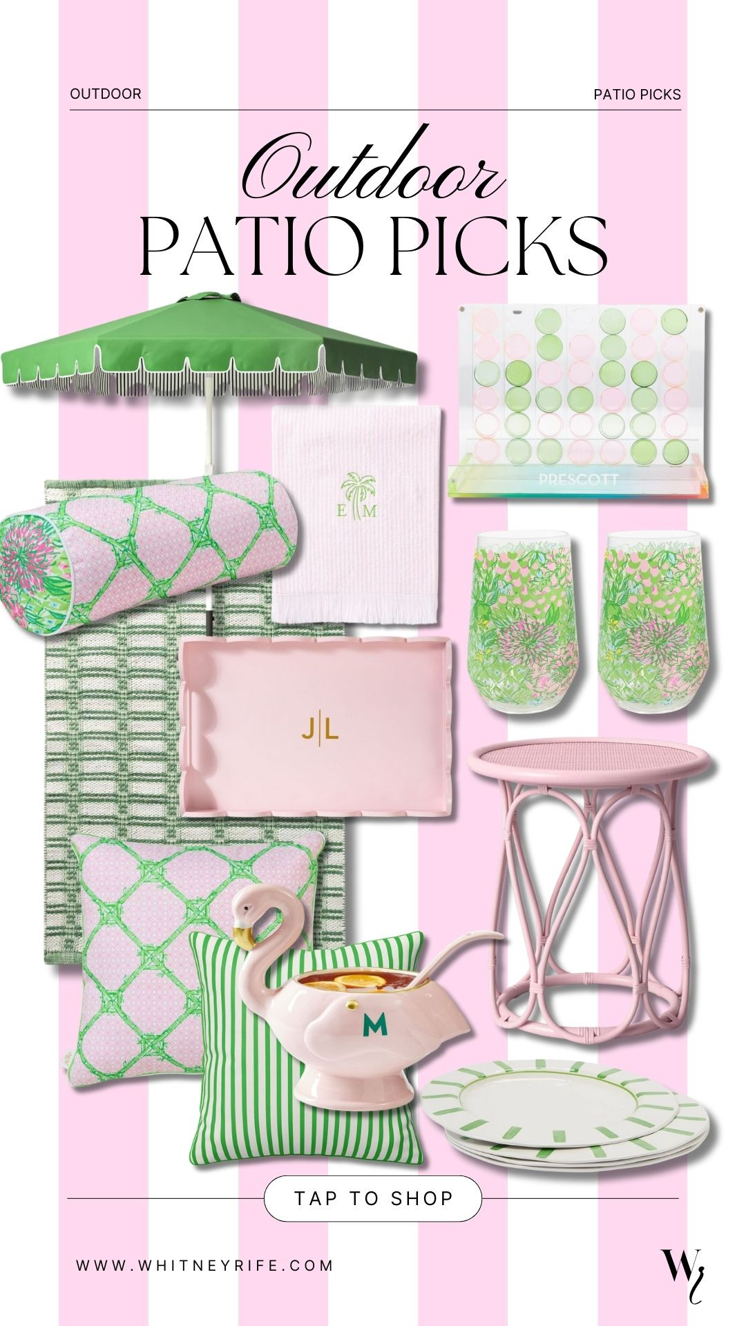 Pink and green patio home finds 

#LTKSeasonal #LTKHome #LTKSaleAlert