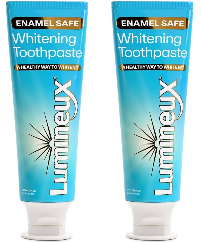 Lumineux Teeth Whitening Toothpaste 2 Pack Peroxide Free Enamel Safe for Sensitive Whiter Teeth, ... | Amazon (US)