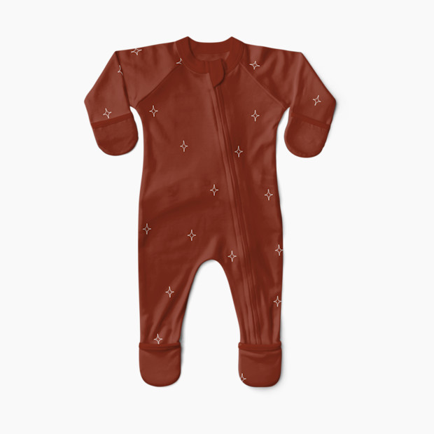 Goumi Kids Mountain Collection Organic Cotton Footie in Holly Twinkle Size 3-6m | Viscose | Babylist