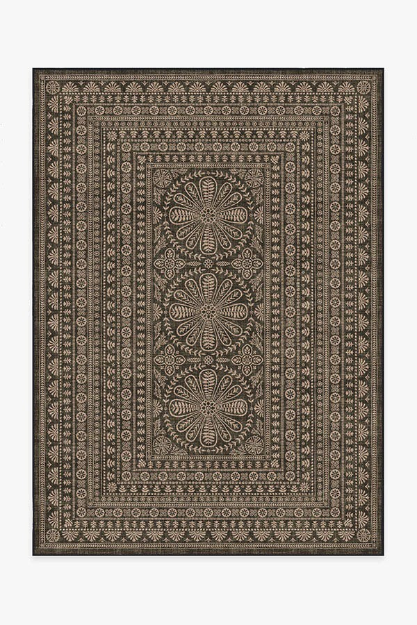 Maia Soft Black Re-Jute Rug | Ruggable