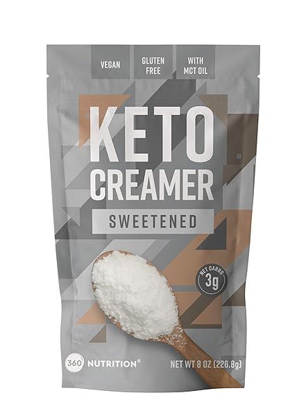 360 Nutrition Keto Creamer with MCT Oil (Sweetened Stevia Leaf) | Amazon (US)