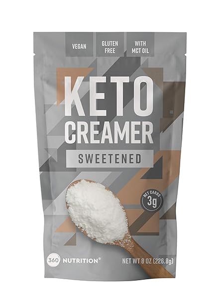 360 Nutrition Keto Creamer with MCT Oil (Sweetened Stevia Leaf) | Amazon (US)