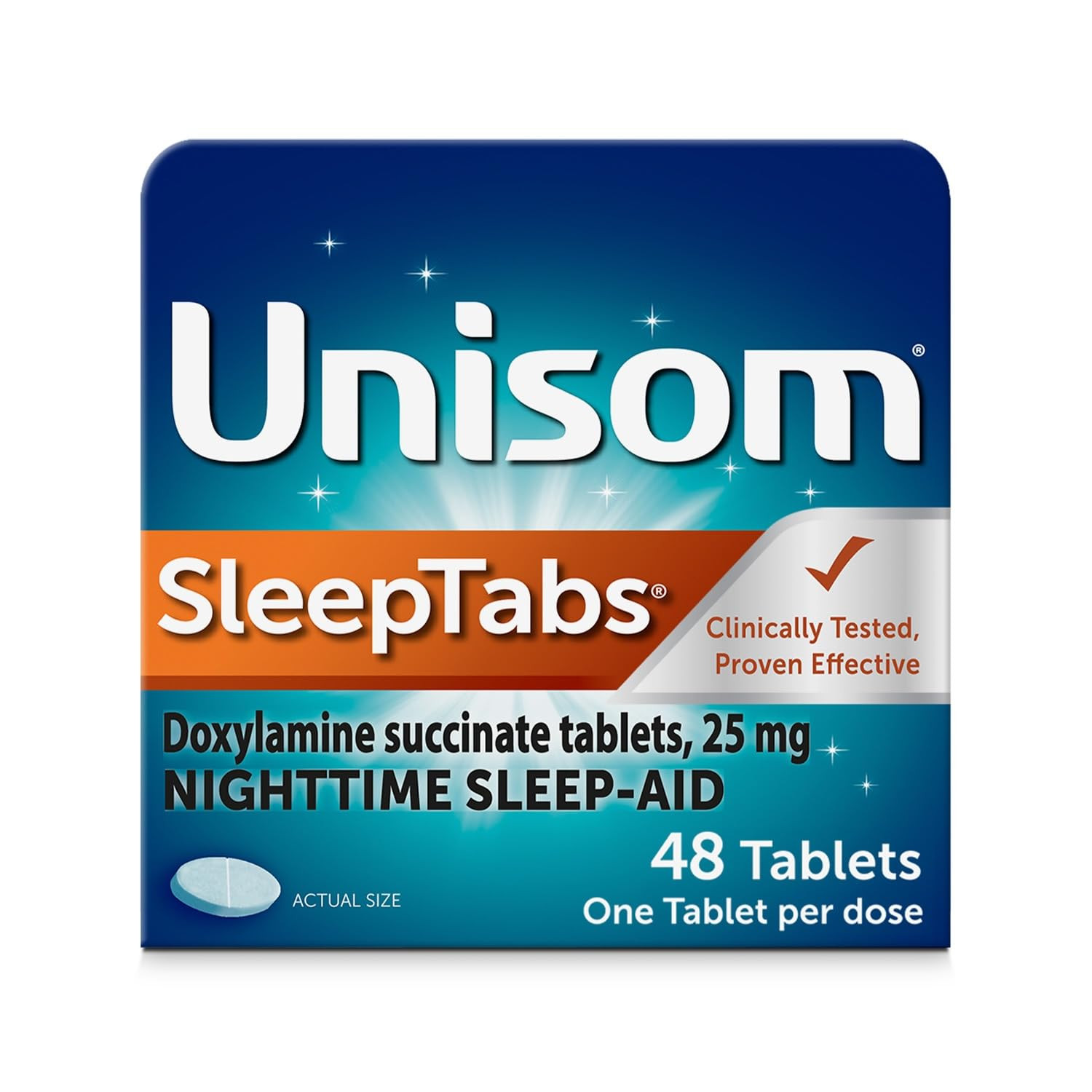 Unisom SleepTabs, Nighttime Sleep-aid, Doxylamine Succinate, 48 Tablets | Amazon (US)