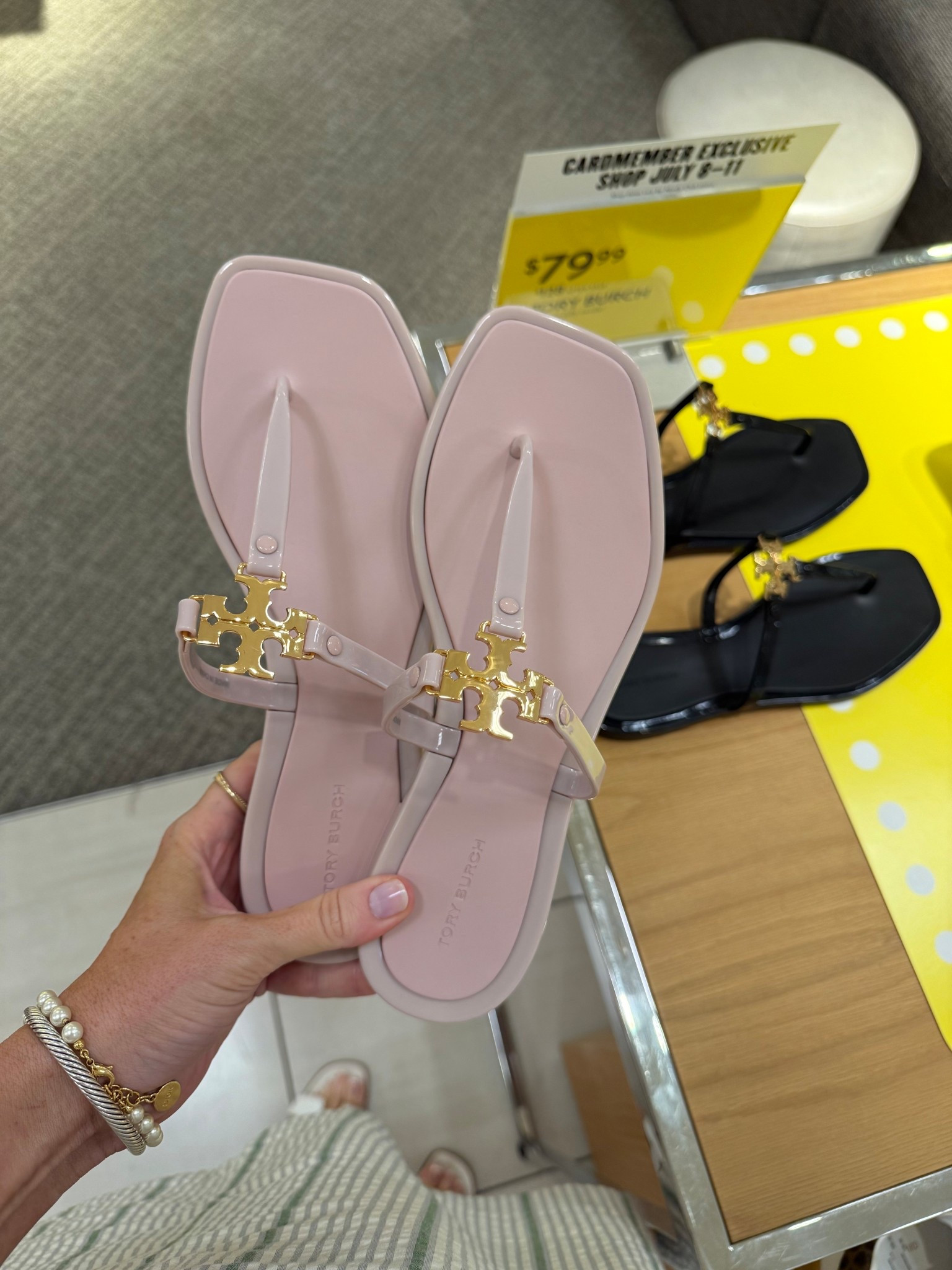 Tory Burch sandals on sale for $79! Heard a jelly material so perfect for summer for the beach and pool. They are actually surprisingly comfortable for a t-strap sandal the bottom feels like soft crocs! They’re tts 

Nordstrom anniversary sale // sandals on sale under $100 // Tory Burch on sale // beach sandals // pool sandals // summer favorites 

#LTKSaleAlert #LTKShoeCrush #LTKSeasonal