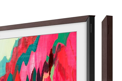 Samsung 65” The Frame Customizable Bezel (2025 Model), Magnetic, Quick and Easy Installation, VG-SCFF65BWBZA, Modern Brown | Amazon (US)
