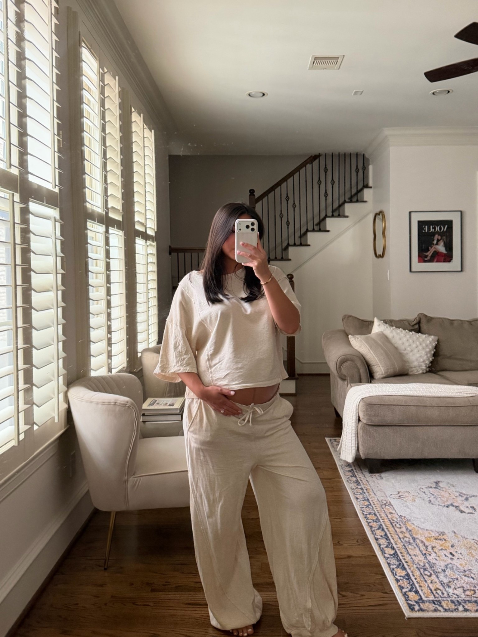 Size medium in the top and small in the pants! Could’ve worn a small in the top 

Bumpstyle, pregnancy, postpartum, travel outfit, casual, loungewear, aerie sale

#LTKmomlife #LTKTravel #LTKBump