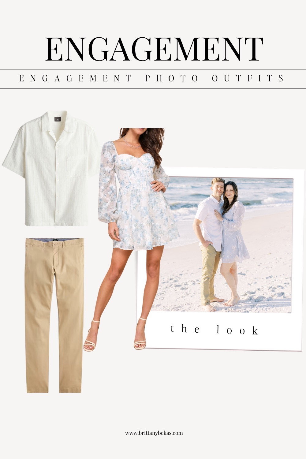 Casual beach engagement photo outfits. Floral dress with khaki pants. 

Beach engagement pictures. Rehearsal dinner dress. Engagement photos.  

#LTKWedding #LTKStyleTip #LTKFindsUnder100