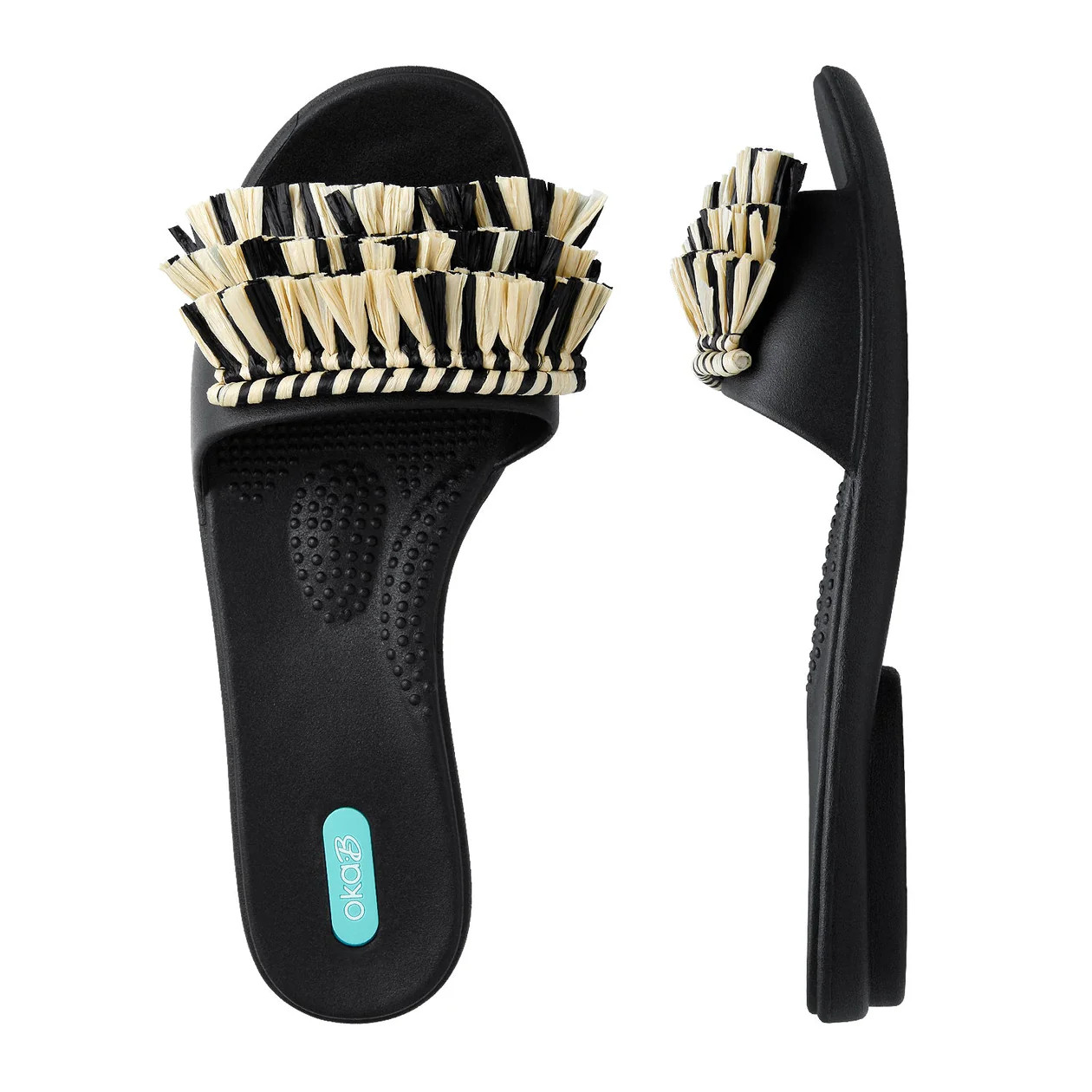 Raffi | Comfortable Fringe Slide Sandals for Women | Oka-B | Oka-B