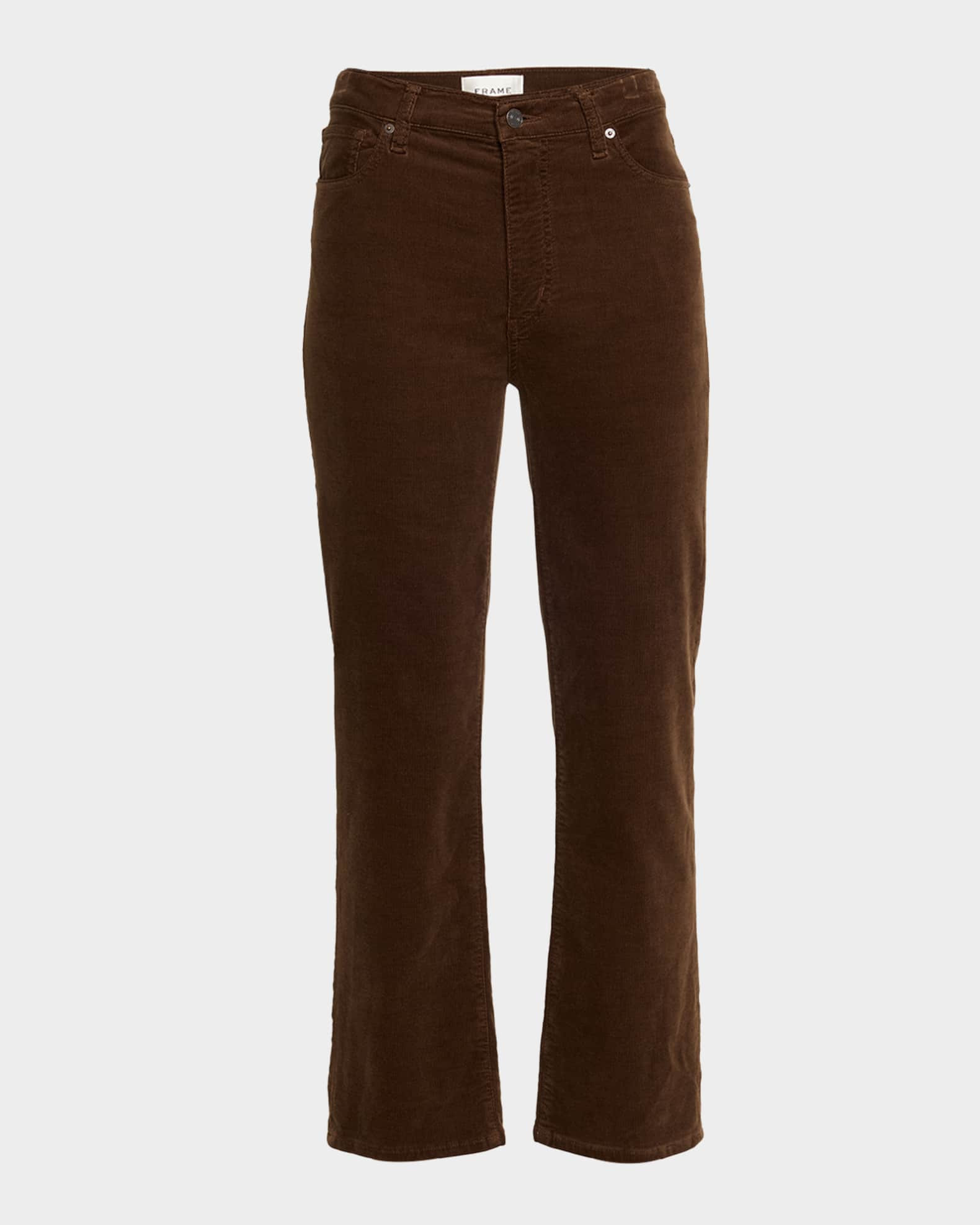 Le Sleek Straight Corduroy Jeans | Neiman Marcus