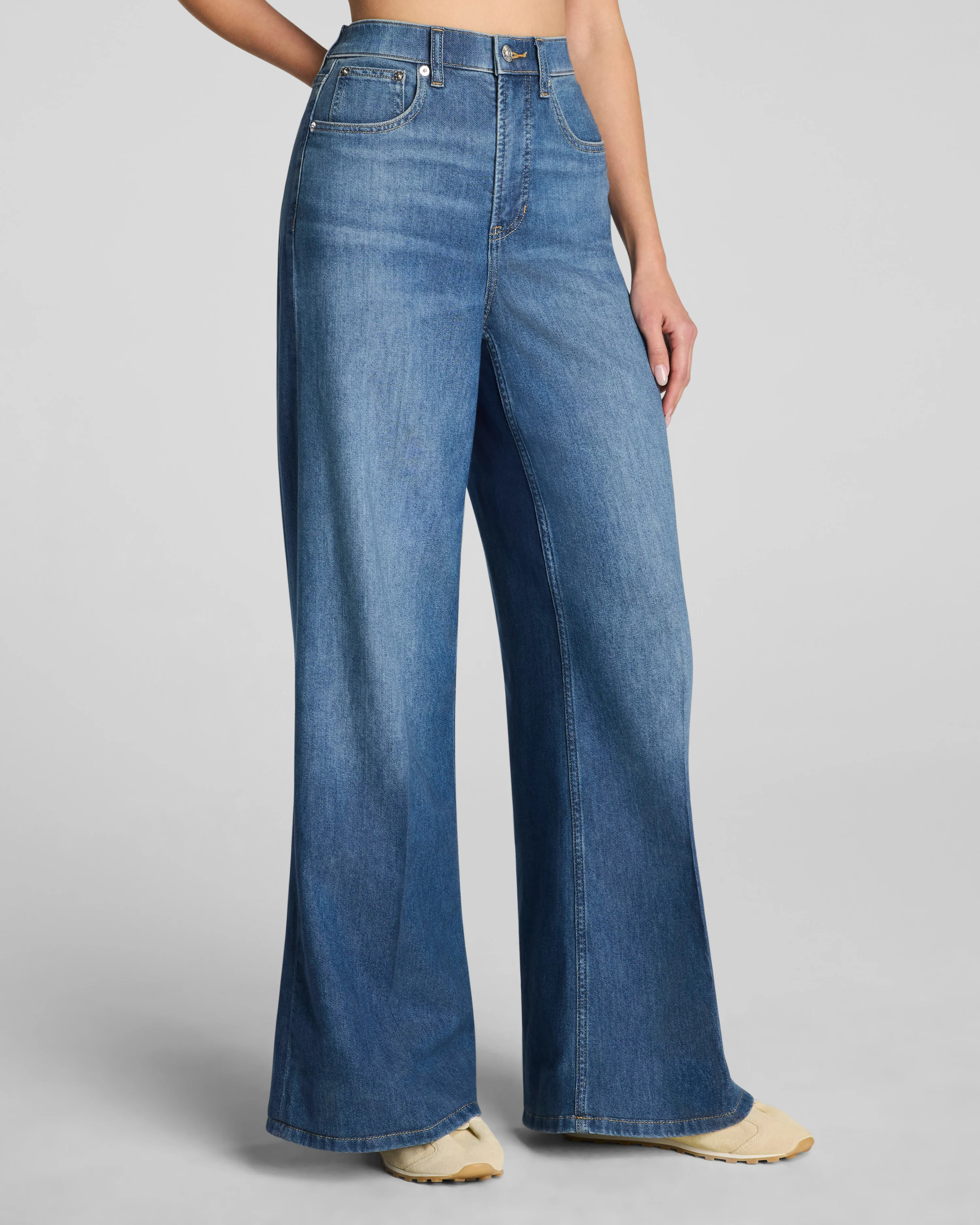 SPANXsupersmooth™ Authentic 360 LightweightSuper Wide Leg Jeans | Spanx