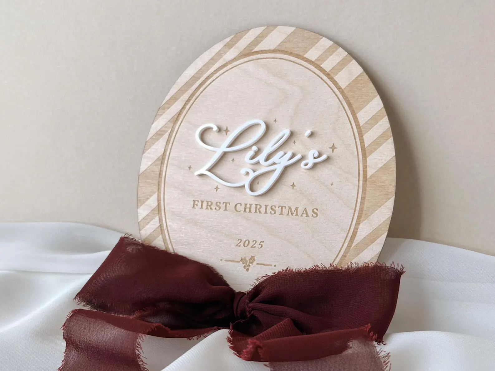 First Christmas Sign Baby 1st Christmas Plaque My First Christmas Photo Prop Baby My First Christ... | Etsy (US)