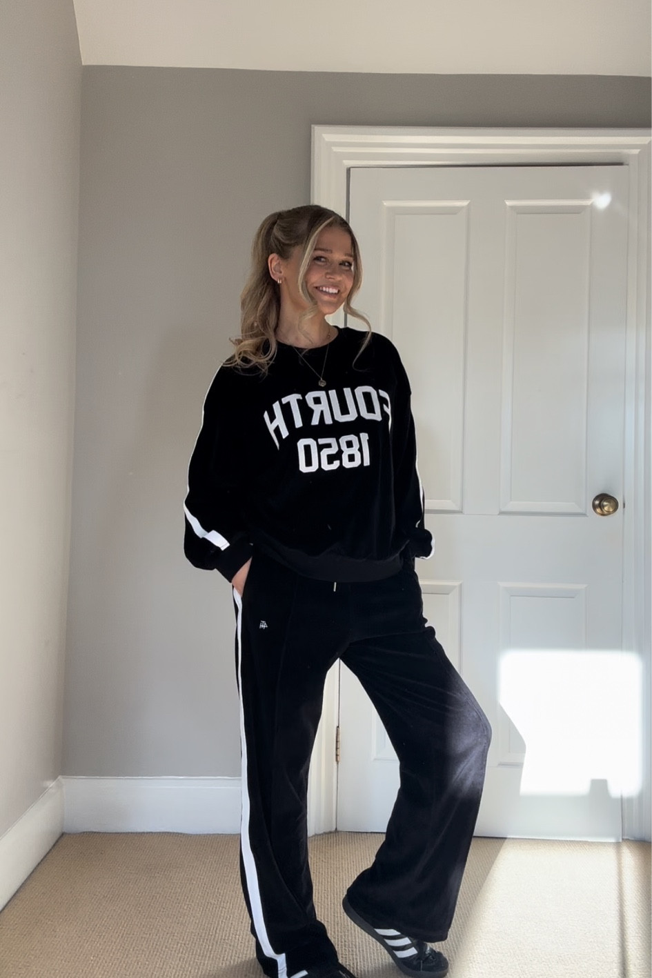 The perfect velour tracksuit. 🖤

#LTKuk #LTKeurope #LTKgrwm
