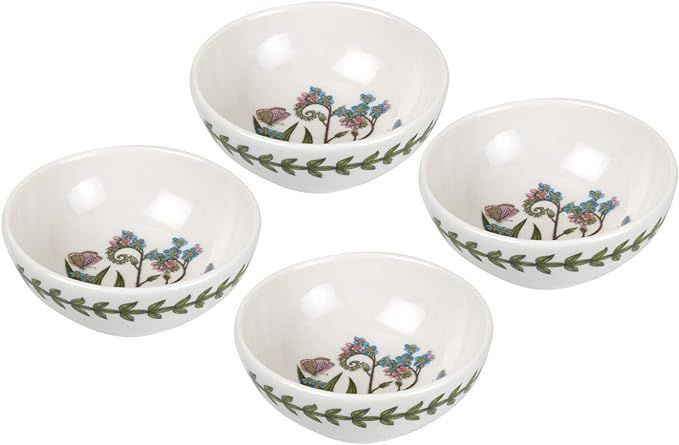 Portmeirion Botanic Garden Collection Small Bowls | Set of 4 Forget-me-not Low Bowls | 3.75 Inch ... | Amazon (US)