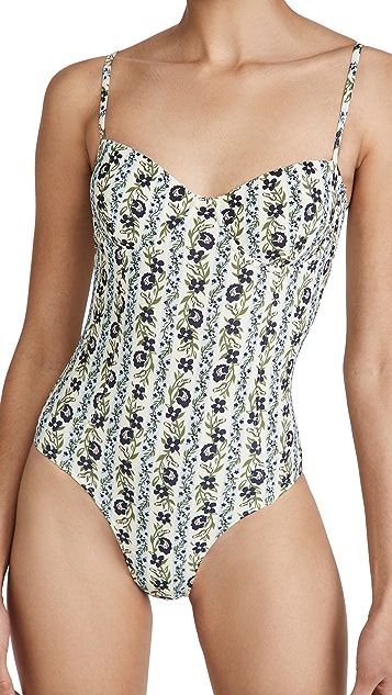 Printed Underwire One Piece | Shopbop