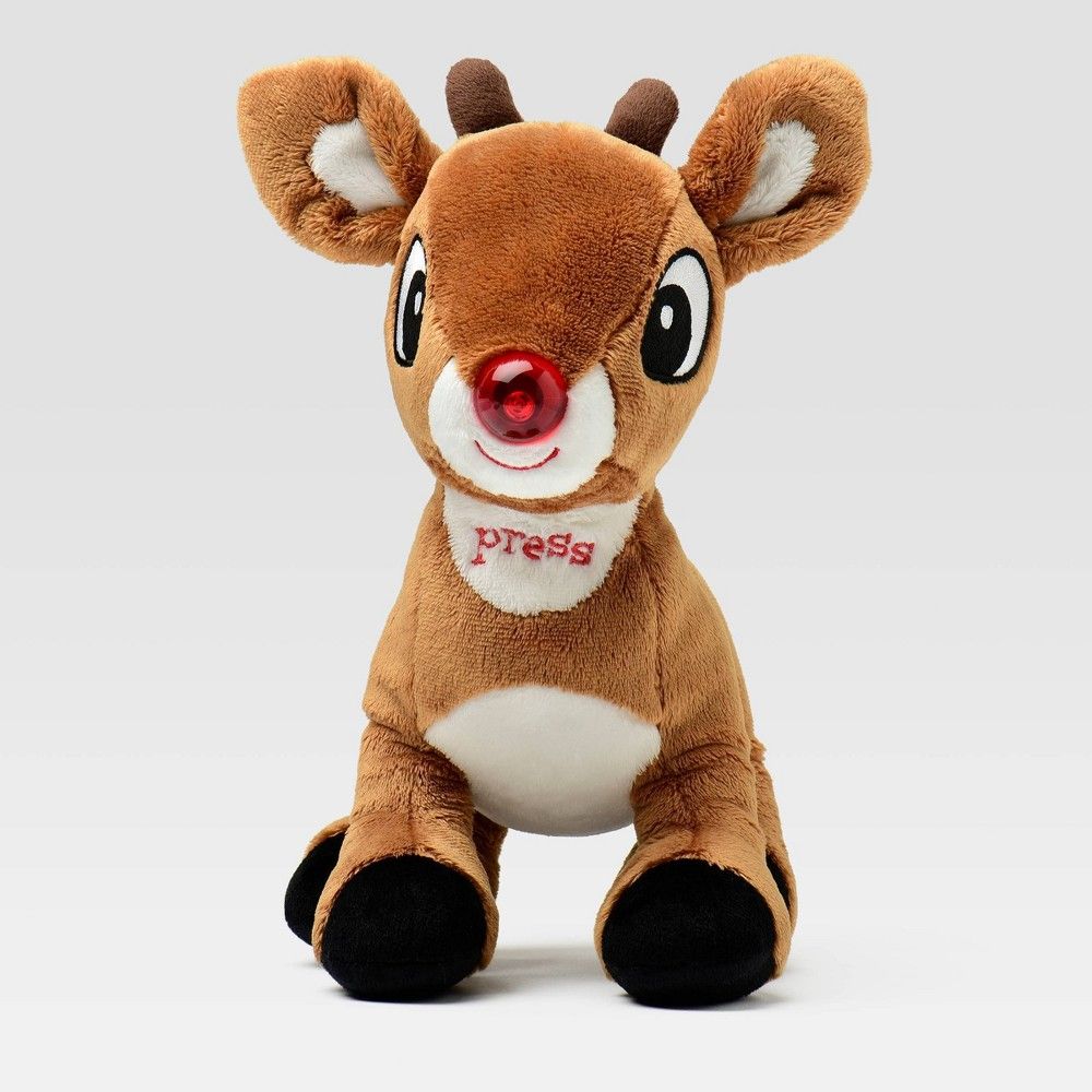 Rudolph the Red-Nosed Reindeer 10"" Baby Rudolph Light Up Musical Toy | Target