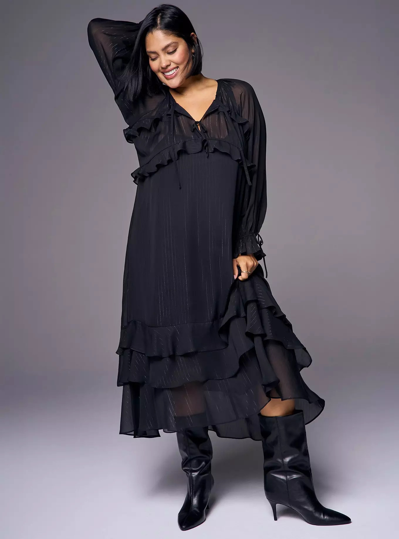 Tiered Ruffle Maxi Dress | Torrid (US & Canada)