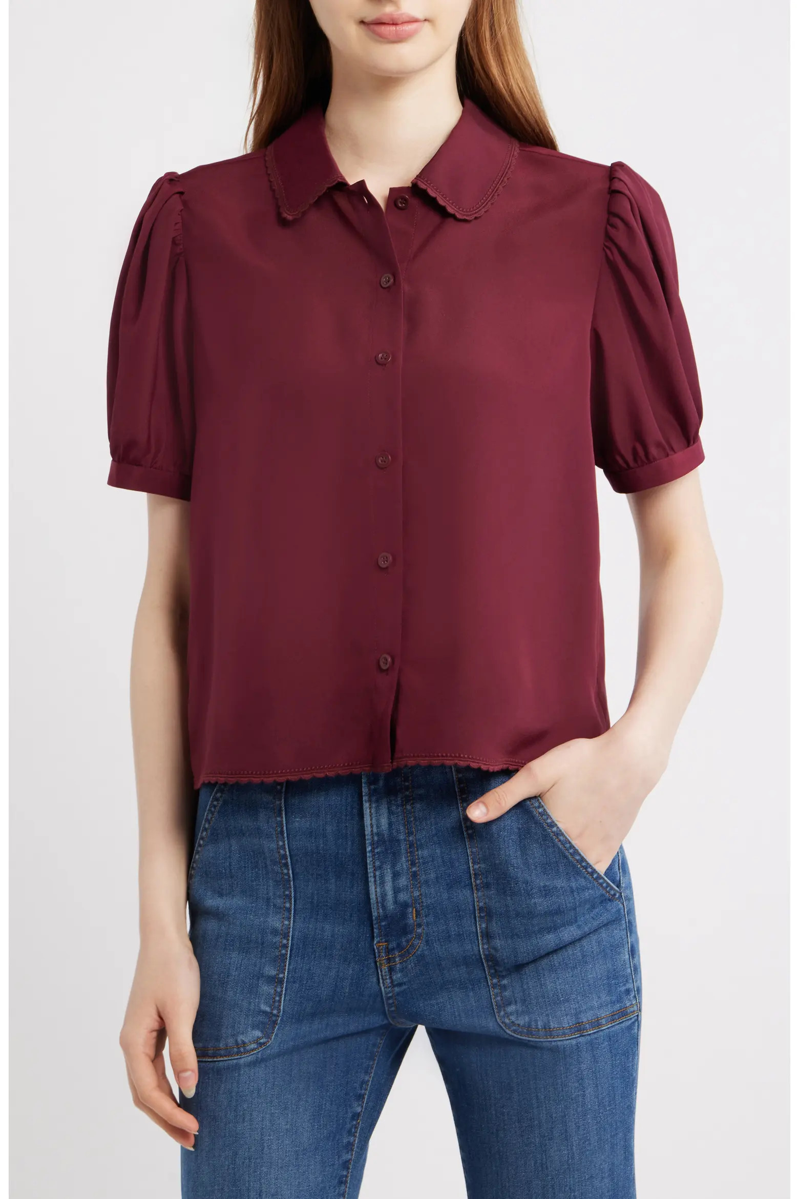 FRAME The Prim Short Sleeve Top (Women) | Nordstrom | Nordstrom