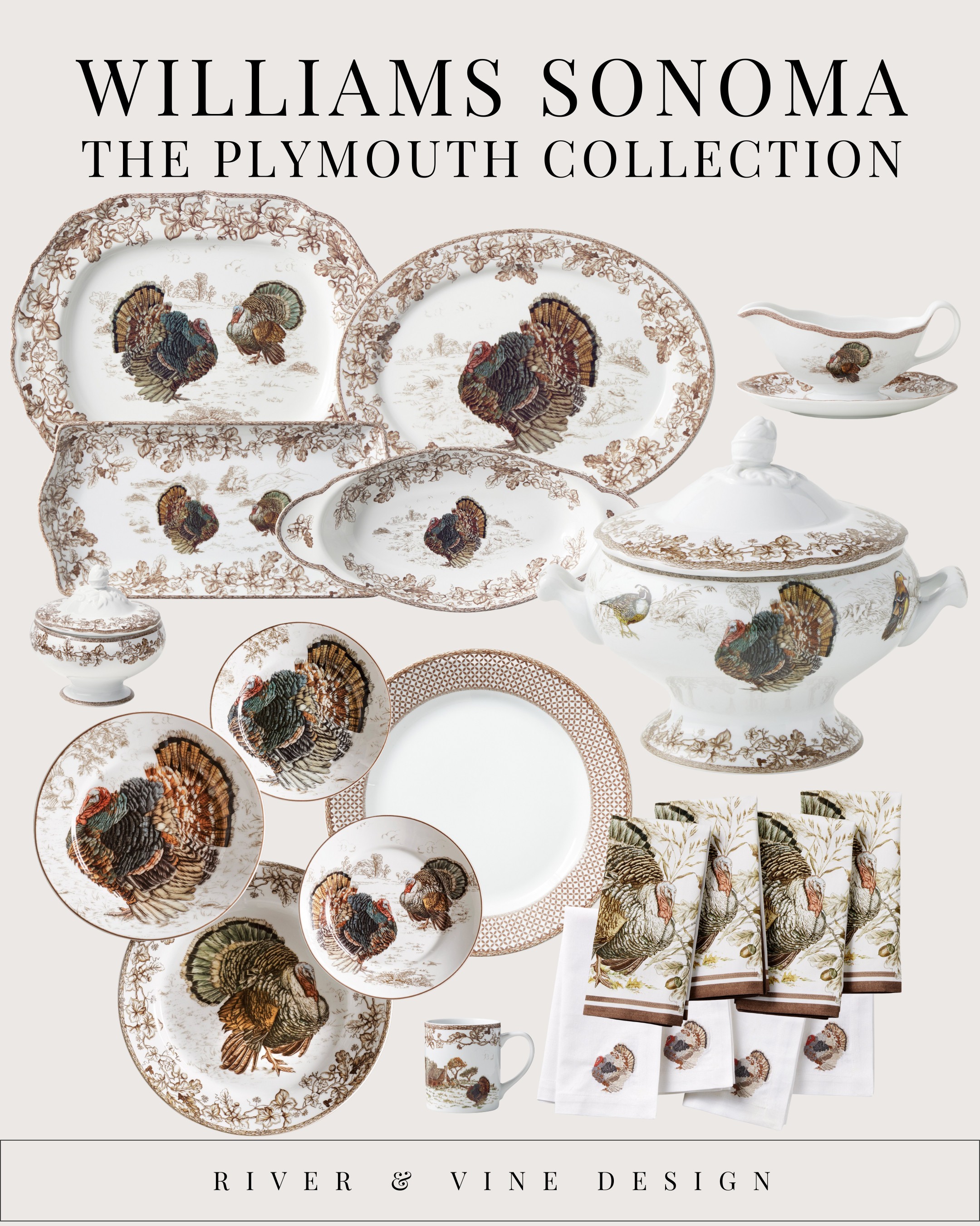 If you’ve ever wanted to host Thanksgiving and have your table look like a magazine cover… this is the collection.

The Plymouth Collection from Williams Sonoma is one of those pieces you invest in once and bring out year after year.
It’s timeless, classic, and has that heirloom quality that makes Thanksgiving feel like a true tradition — not just a meal.

Why it’s worth it:

Hand-painted turkey artwork (not printed — the detail is unreal)

Rich, autumn tones that pair with any warm or neutral tablescape

Matching serving pieces, platters, gravy boat, napkins, and mugs

This line sells out every single year — especially the serving bowls + platters

It's elegant without feeling stuffy. Nostalgic without feeling dated.
The kind of dinnerware your kids will remember when they think about “Thanksgiving at your house.”

If you’ve been waiting for a sign to invest in heirloom hosting pieces… this is it.

Every item is linked in my LTK so you can build your collection piece by piece. 🦃✨ 

 #LTKHoliday #LTKSeasonal #LTKHome