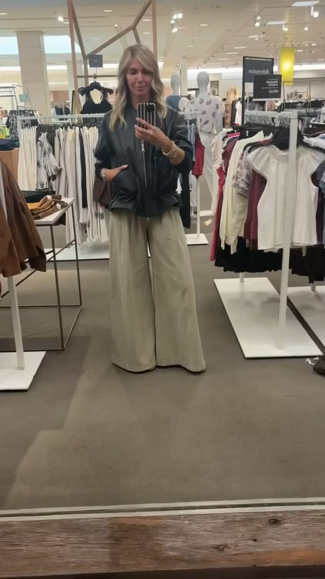 This one went straight to the top of our Nordstrom Anniversary Sale list 👇 The All Saints oversized leather bomber is the kind of layering piece that instantly elevates everything underneath it. Dana tried it on and we were both sold. Tried on, approved, linked below! 👇

#LTKootd #LTKgrwm #LTKdayinmylife