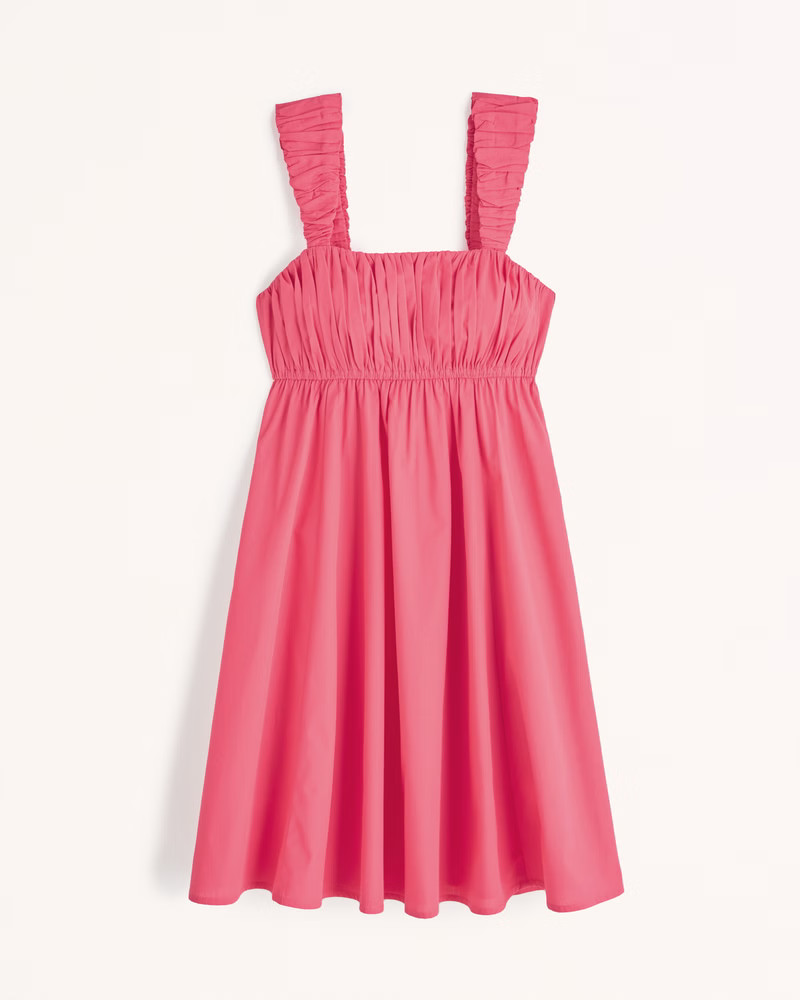 Pride Puff Strap Babydoll Mini Dress | Abercrombie & Fitch (US)