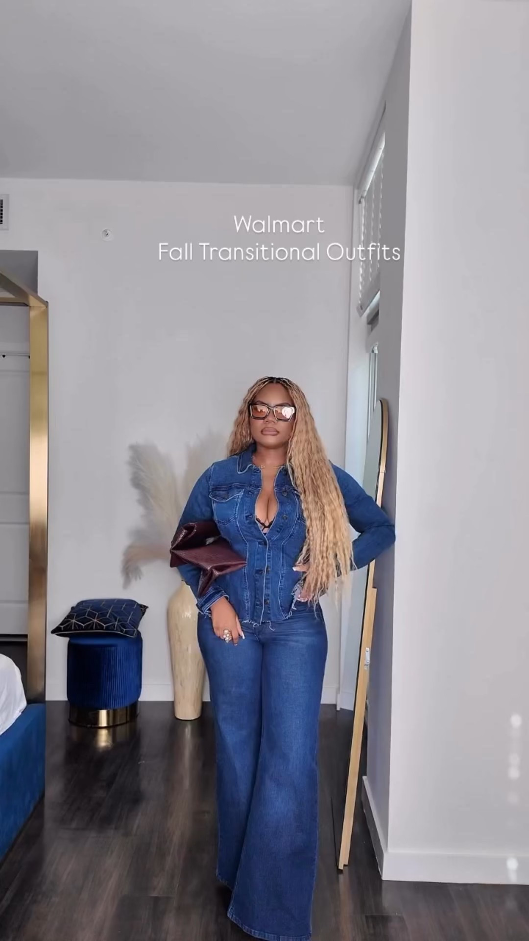 Fall outfits, denim outfit, denim on denim, denim jacket, mini dress, sweater dress, fall transitional outfit 

#LTKFindsUnder50 #LTKStyleTip