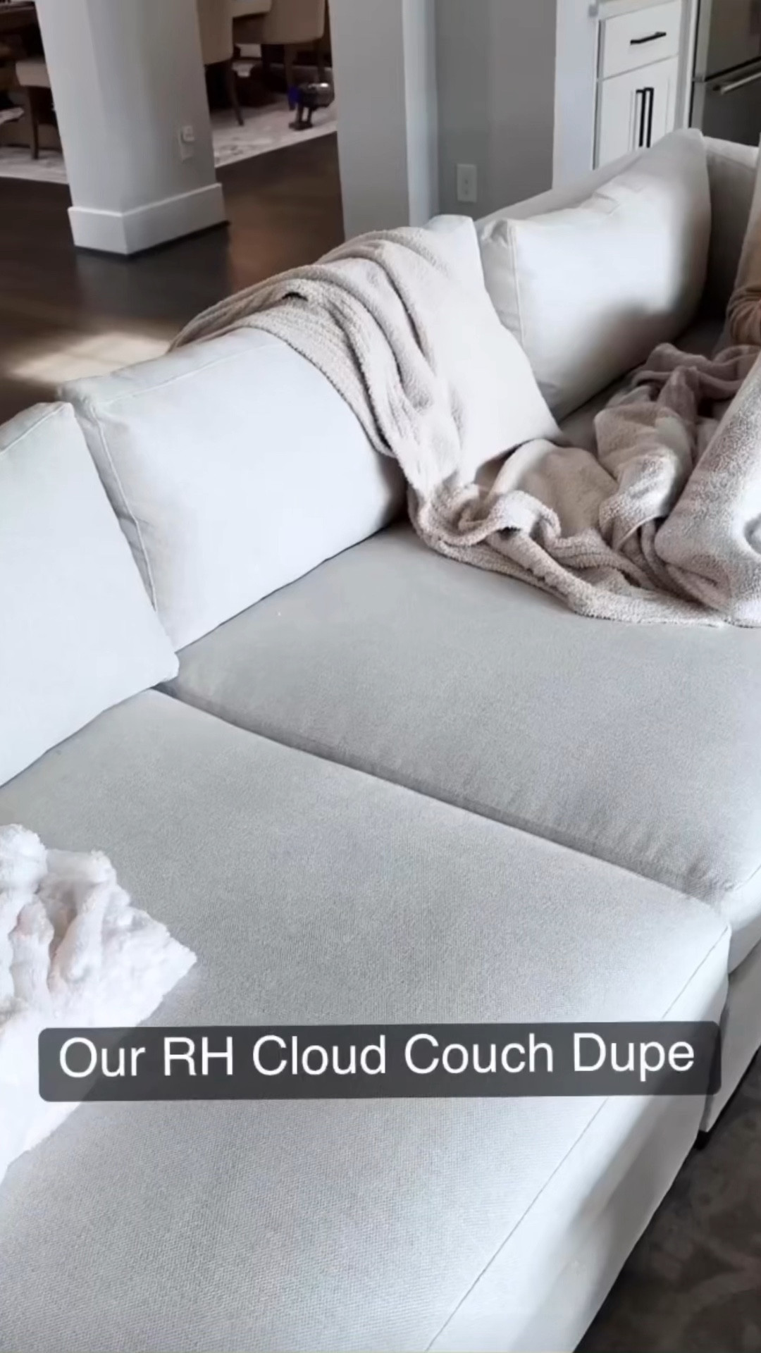 Our Restoration Hardware Cloud couch dupe! 

#LTKhome #LTKsalealert #LTKHoliday