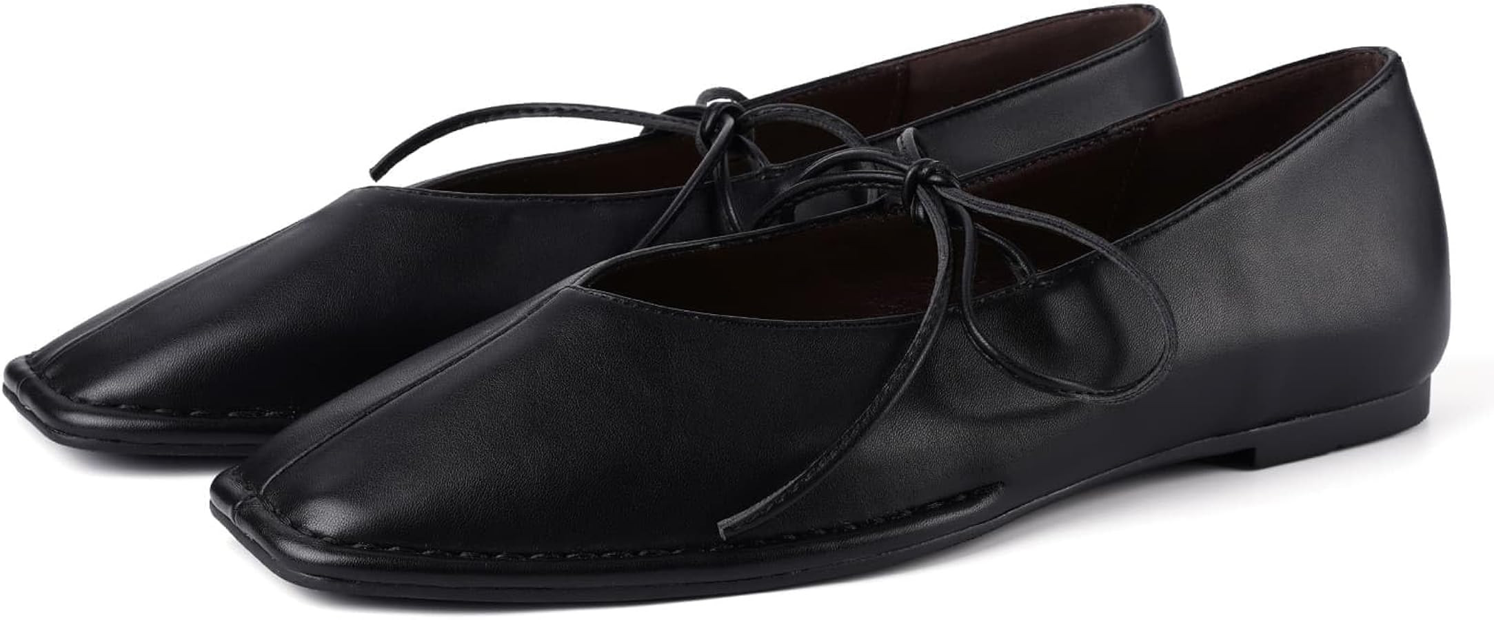 Ballet Flats for Women Square Toe Mary Jane Shoes | Amazon (US)