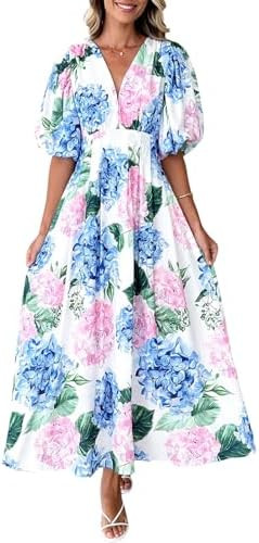 Sissyaki Women's Floral Maxi Dress 2026 Summer Spring Wedding Guest Dress | Amazon (US)