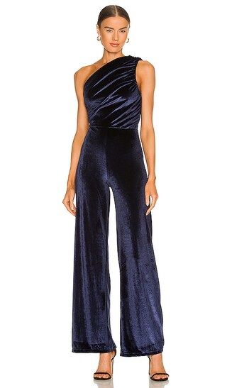 x REVOLVE Brianza Jumpsuit in Navy Blue | Revolve Clothing (Global)