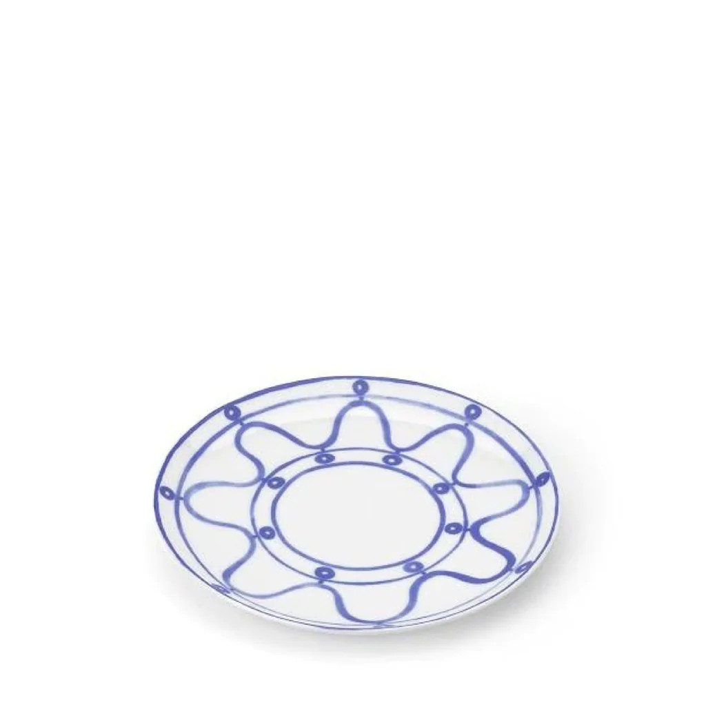 Poros Salad Plate, Sky | Blue Print