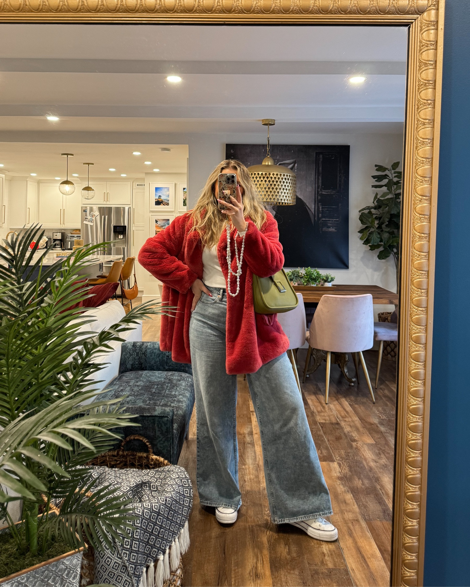 Macys wide leg jeans, wearing a size 12, platform converse sneakers.

#LTKSeasonal #LTKStyleTip #LTKMidsize