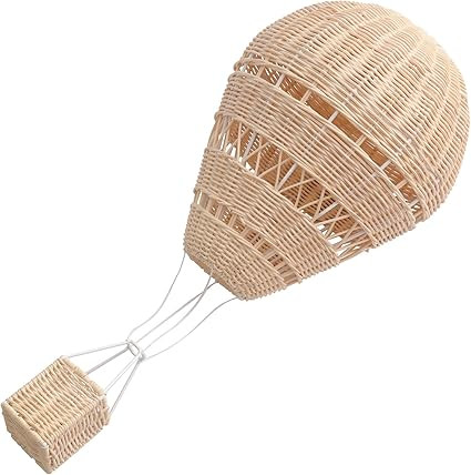 Rattan Woven Balloon Hot Air Balloon Wall Decor Rattan Woven Wall Hanging Photography Prop Decora... | Amazon (US)