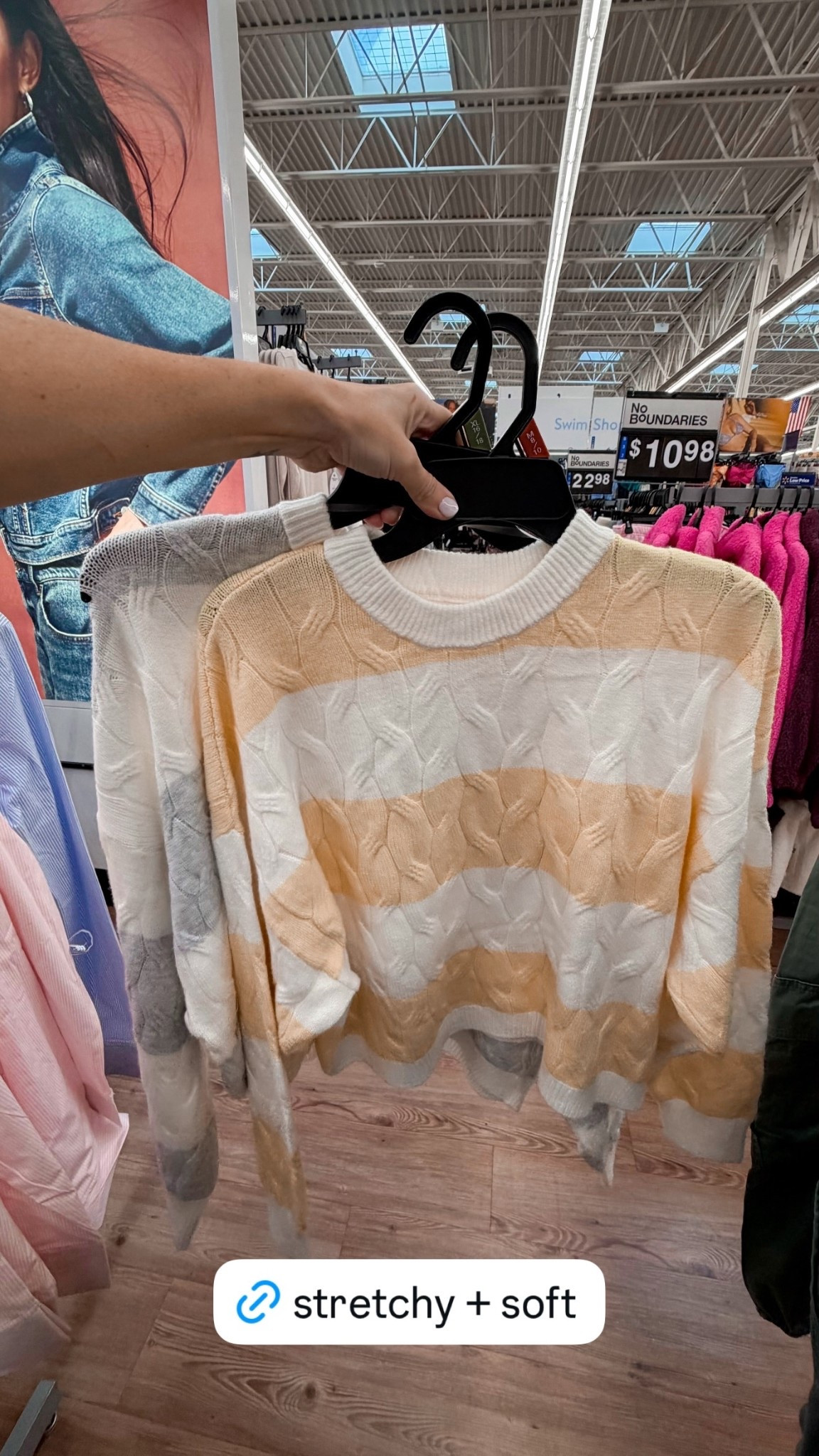 How cute are these adorable cableknit super stretchy sweaters from Walmart! Perfect for spring and I’m loving the yellow!

#LTKOver40 #LTKSeasonal