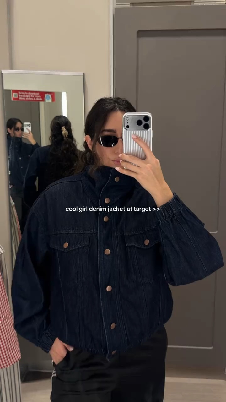 Can’t stop thinking about how GOOD this @Target jacket is. And for $45?! 🛒 #target #targetfinds #targethaul #lookforless #denimjacket 

#LTKootd #LTKSpringSale #LTKgrwm