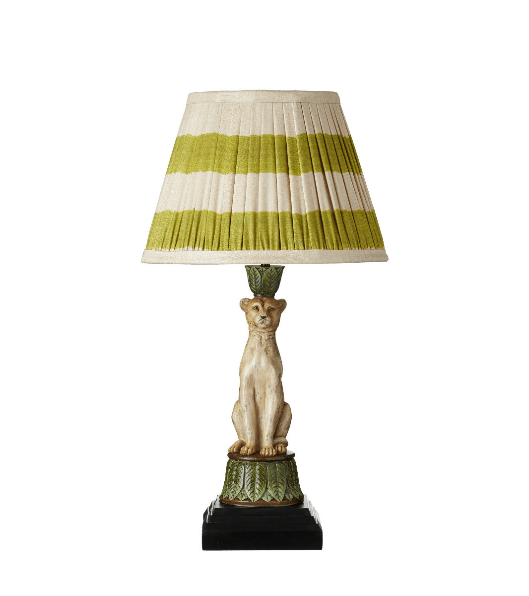 Lakadema Leopard Table Lamp - Multi | OKA UK
