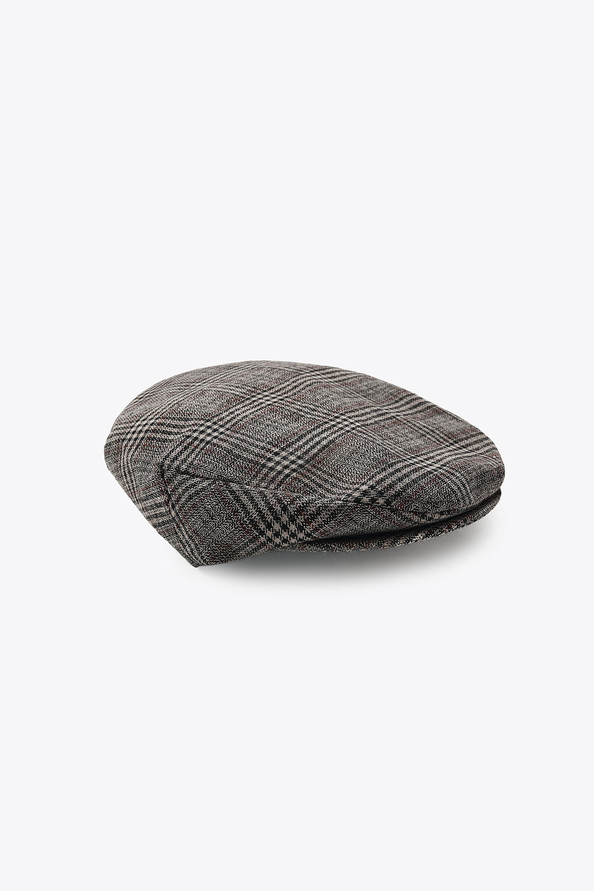 WOOL PLAID BERET | Zara Canada