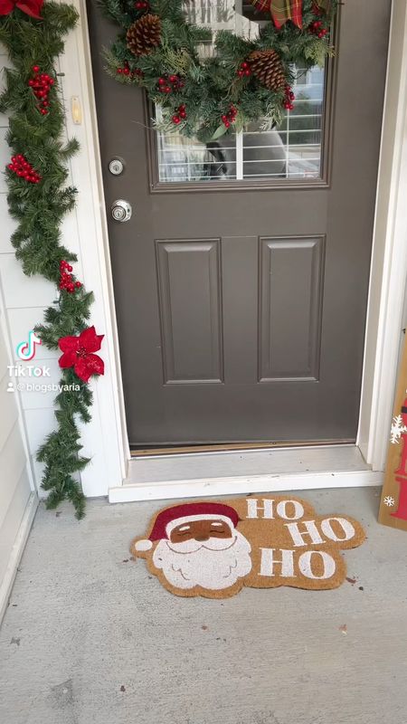 Adding in this scatter rug completes my Christmas front door decor! 

#LTKHoliday #LTKVideo #LTKhome