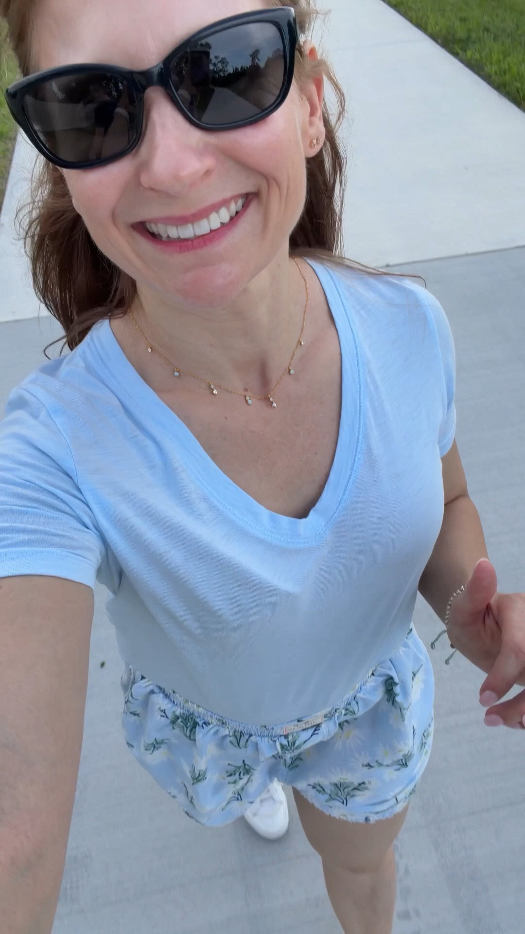 Hot day in Florida! Boxer shorts and capsule V-neck tee

#LTKxMadewell #LTKPetite #LTKOver40