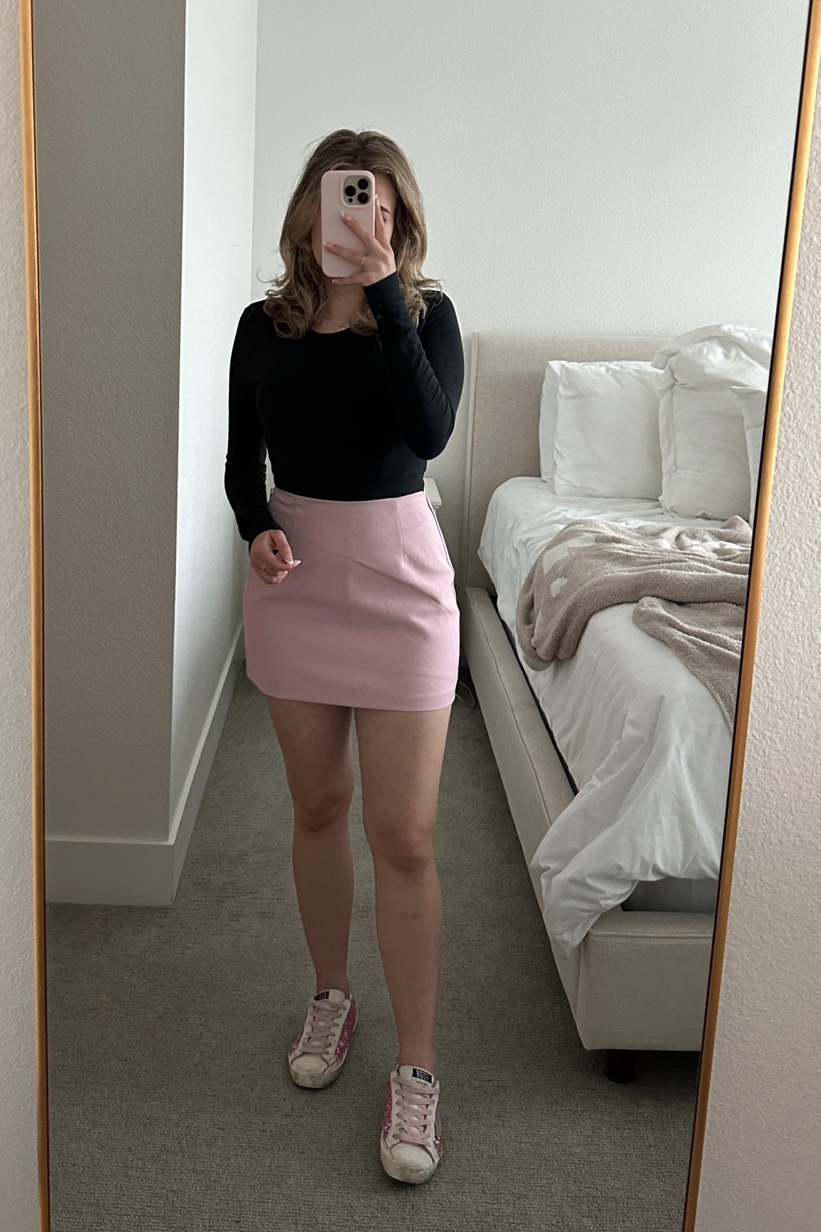 cutie little pink outfit 🩷 tts xs in mini skirt and long sleeve. sweet and simple for valentine’s day or spring! 🎀🤍

pink outfit idea | spring style | girly outfit | mini skirt styled | 

#LTKSeasonal #LTKfindsunder50 #LTKstyletip