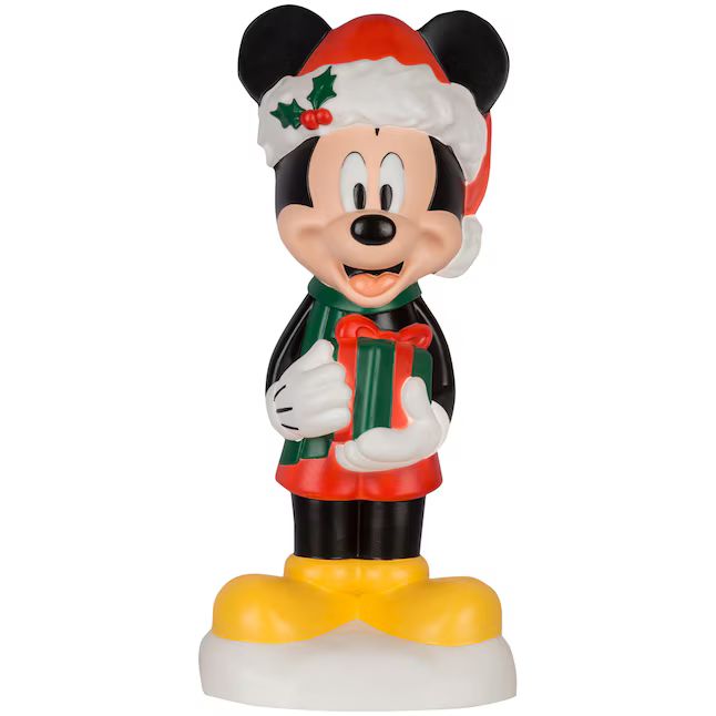 Disney Mickey Mouse 23.82-in Mouse Door Decoration with White LED Lights | Lowe's