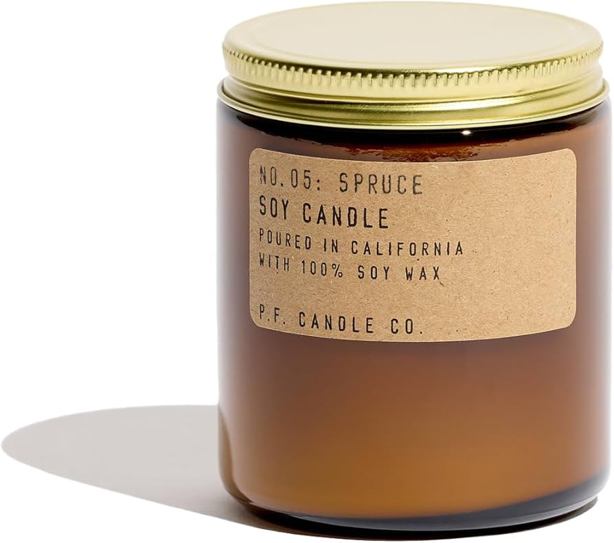 P.F. Candle Co. Seasonal Fall Autumn Scented Soy Wax Candle - (7.2 oz) 40-50 Hour Burn Time, Ambe... | Amazon (US)