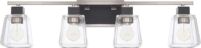 Capital Lighting 125241BT-445 Tux 4 Light Transitional Bath Vanity Approved for Damp Locations, B... | Amazon (US)